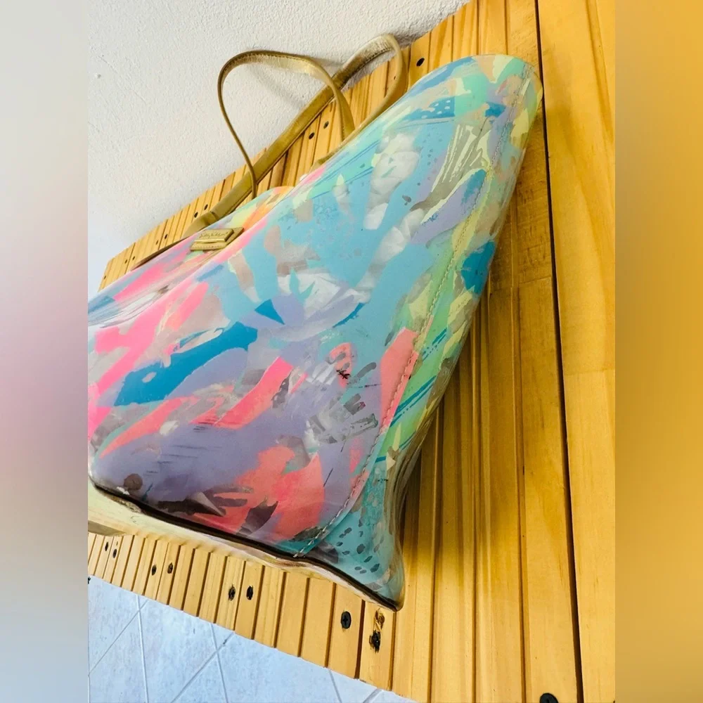 LILY PULITZER Multicolor Plastic Tote Bag - Picture 3 of 13